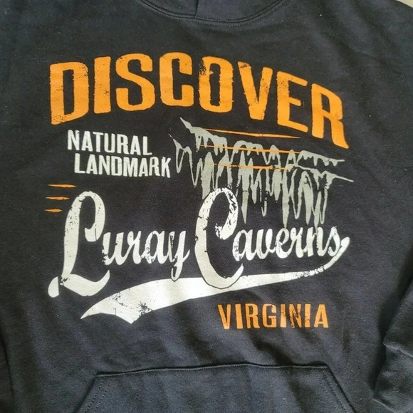 Jerzees Men size Medium Sweater Black Hoodie Long - Picture 3 of 10